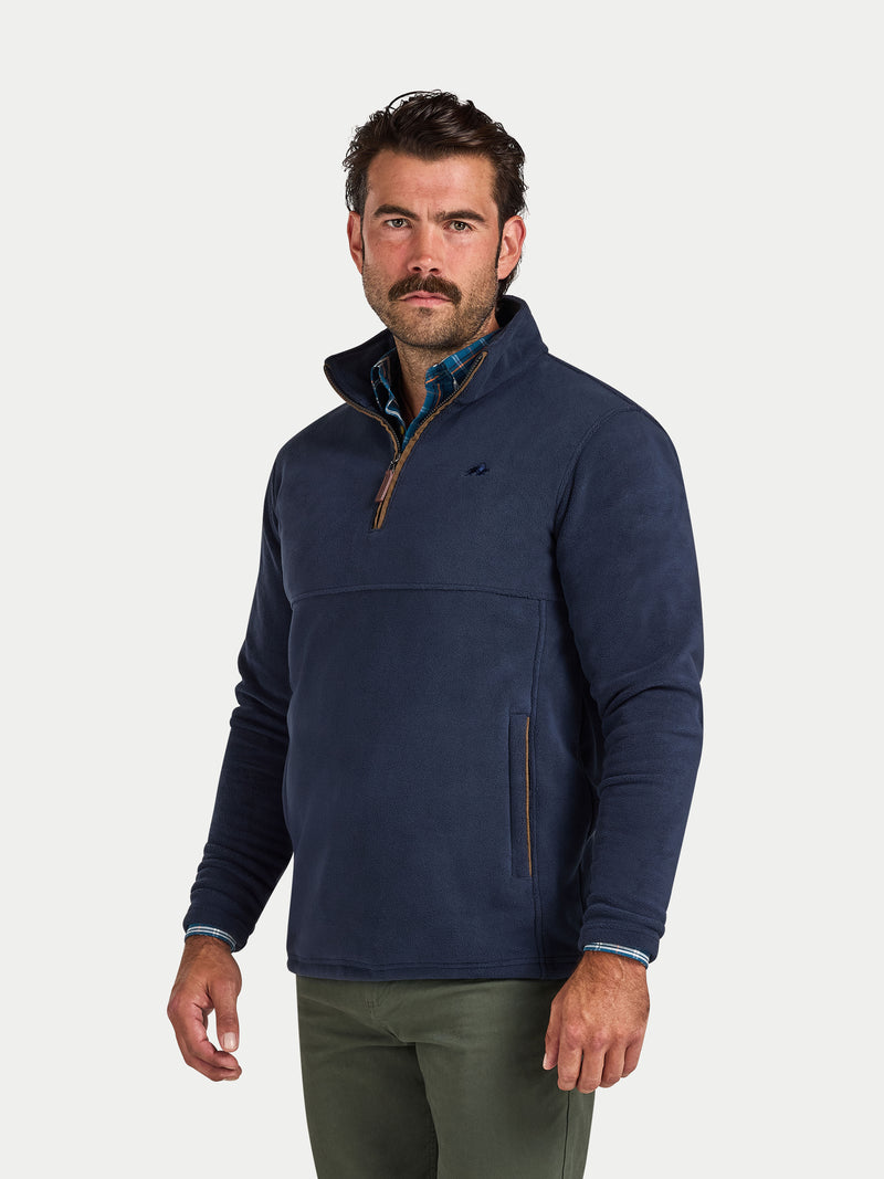 Fleece Quarter Zip - Navy