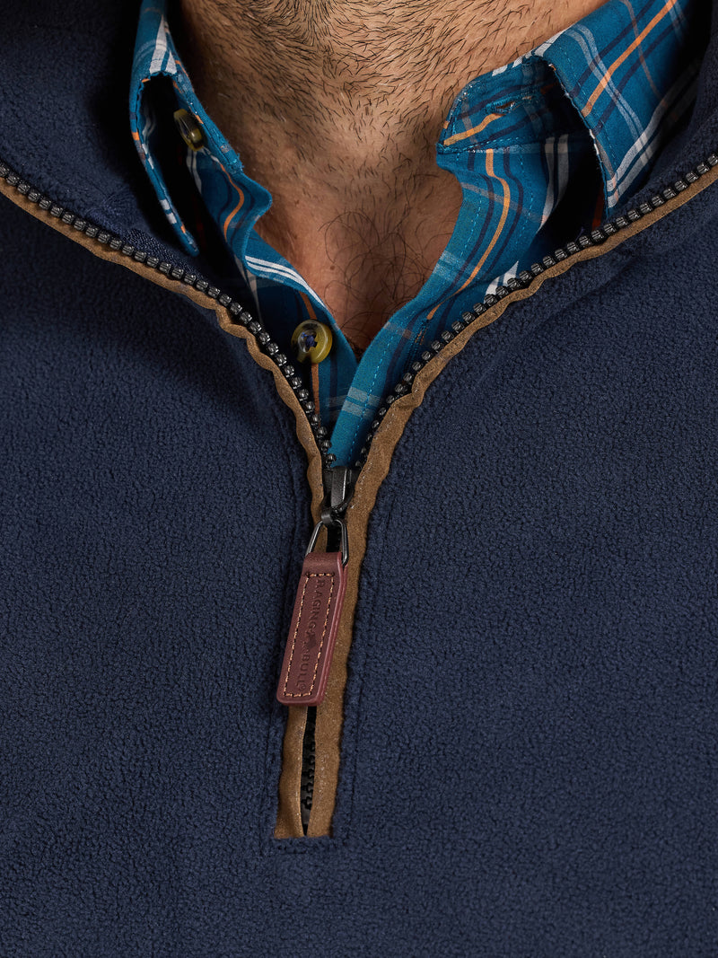 Fleece Quarter Zip - Navy