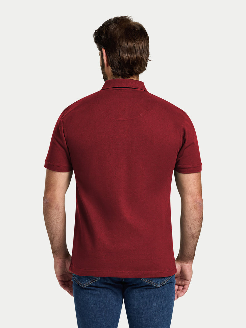 Classic Organic Polo - Claret