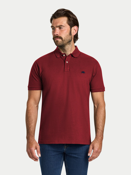 Classic Organic Polo - Claret