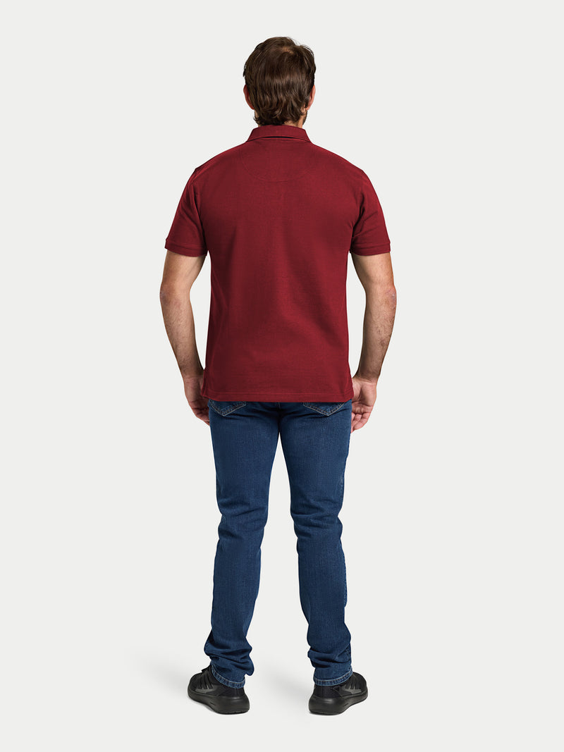 Classic Organic Polo - Claret