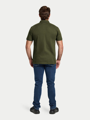 Classic Organic Polo - Army Green