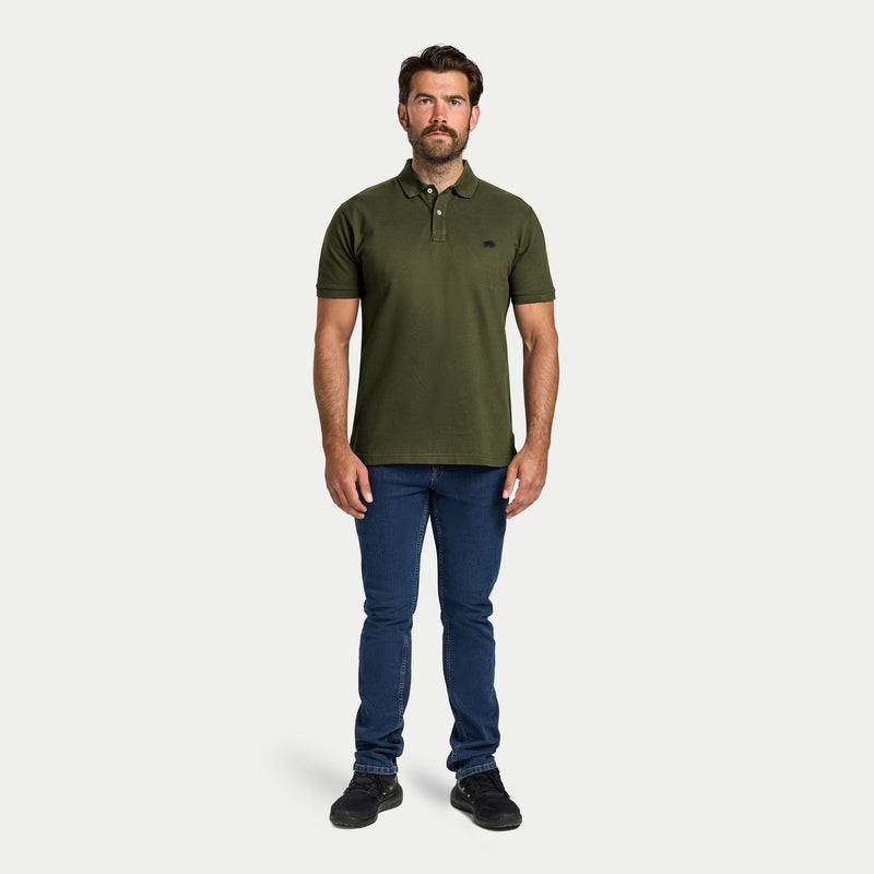 Classic Organic Polo - Army Green