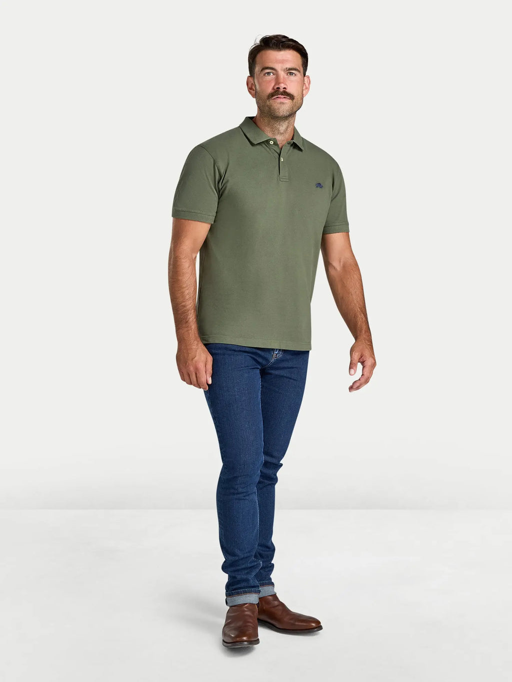 Classic Organic Polo - Army Green