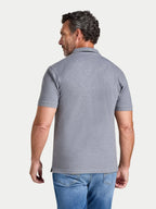 Classic Organic Polo - Grey Marl
