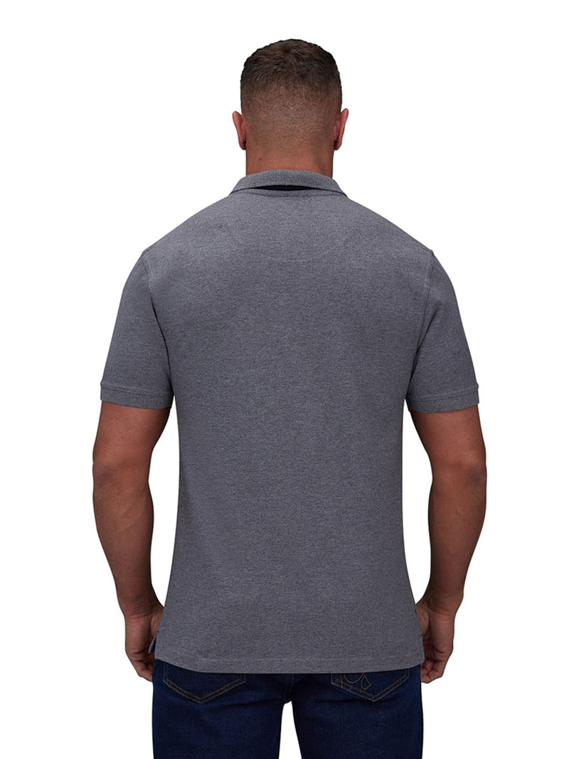 Classic Organic Polo - Grey Marl