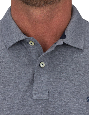 Classic Organic Polo - Grey Marl
