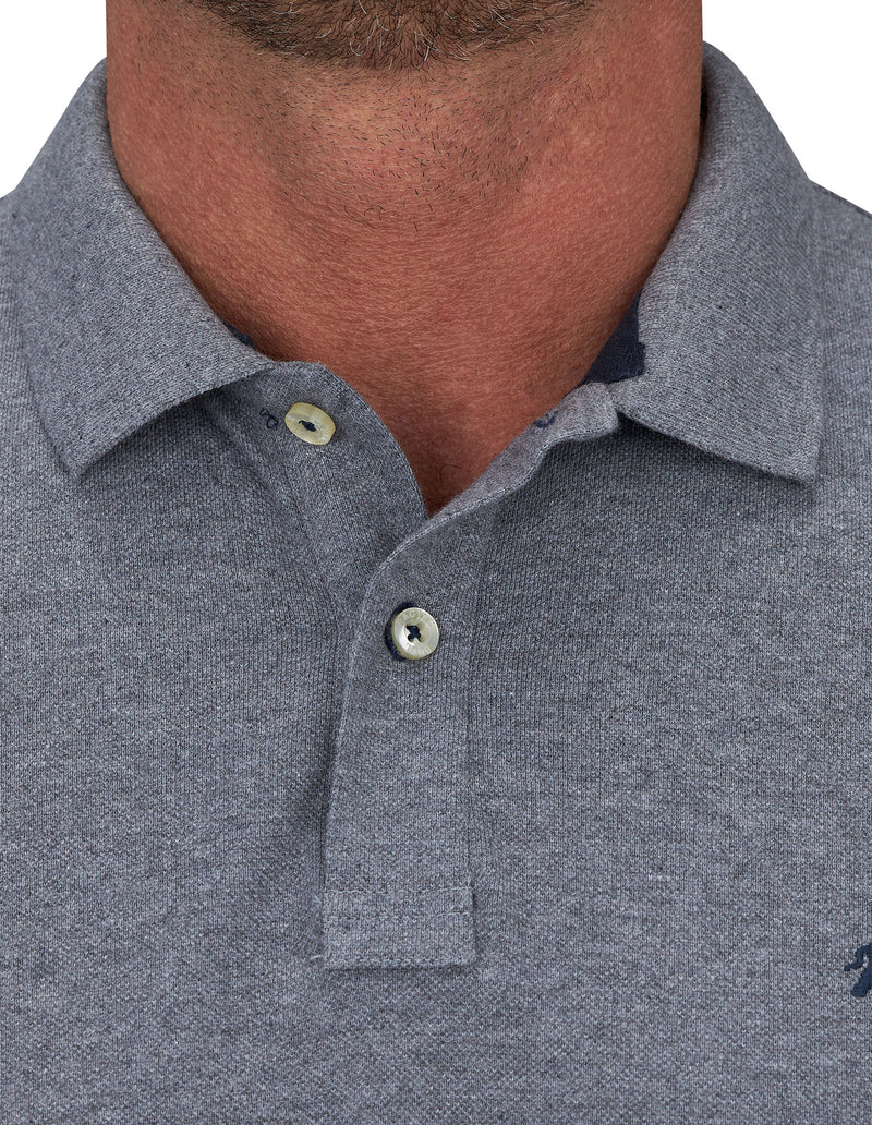 Classic Organic Polo - Grey Marl