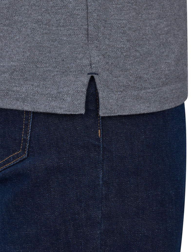 Classic Organic Polo - Grey Marl