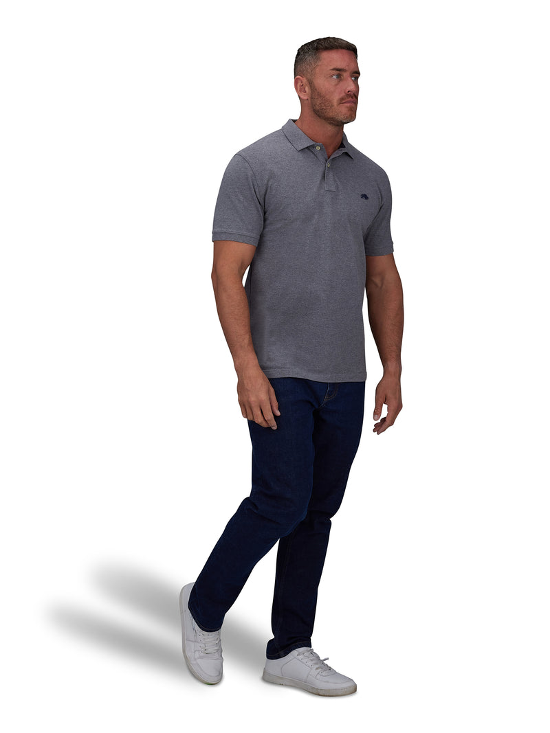 Classic Organic Polo - Grey Marl