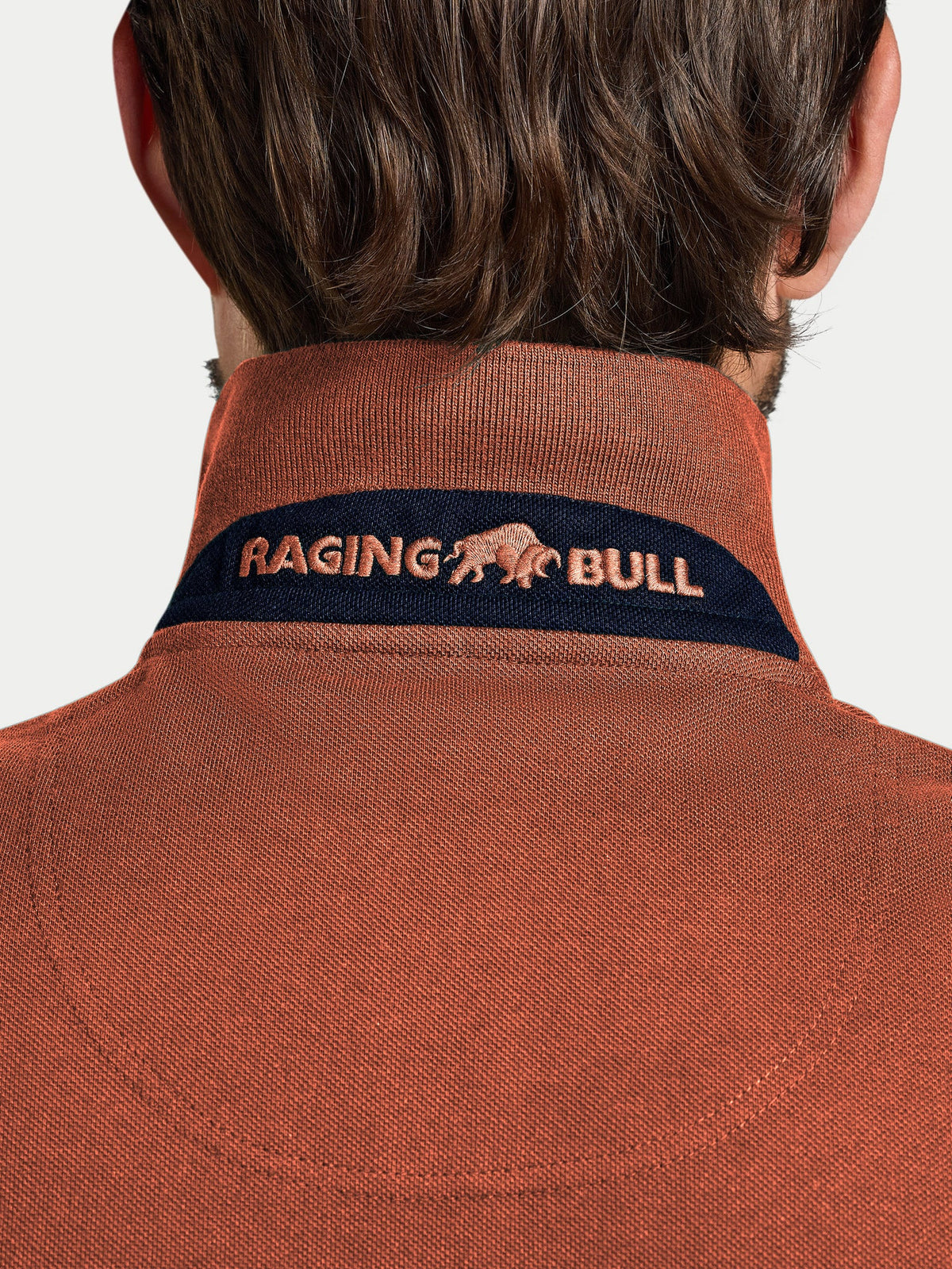Short Sleeve Classic Organic Polo - Burnt Orange Raging Bull Clothing