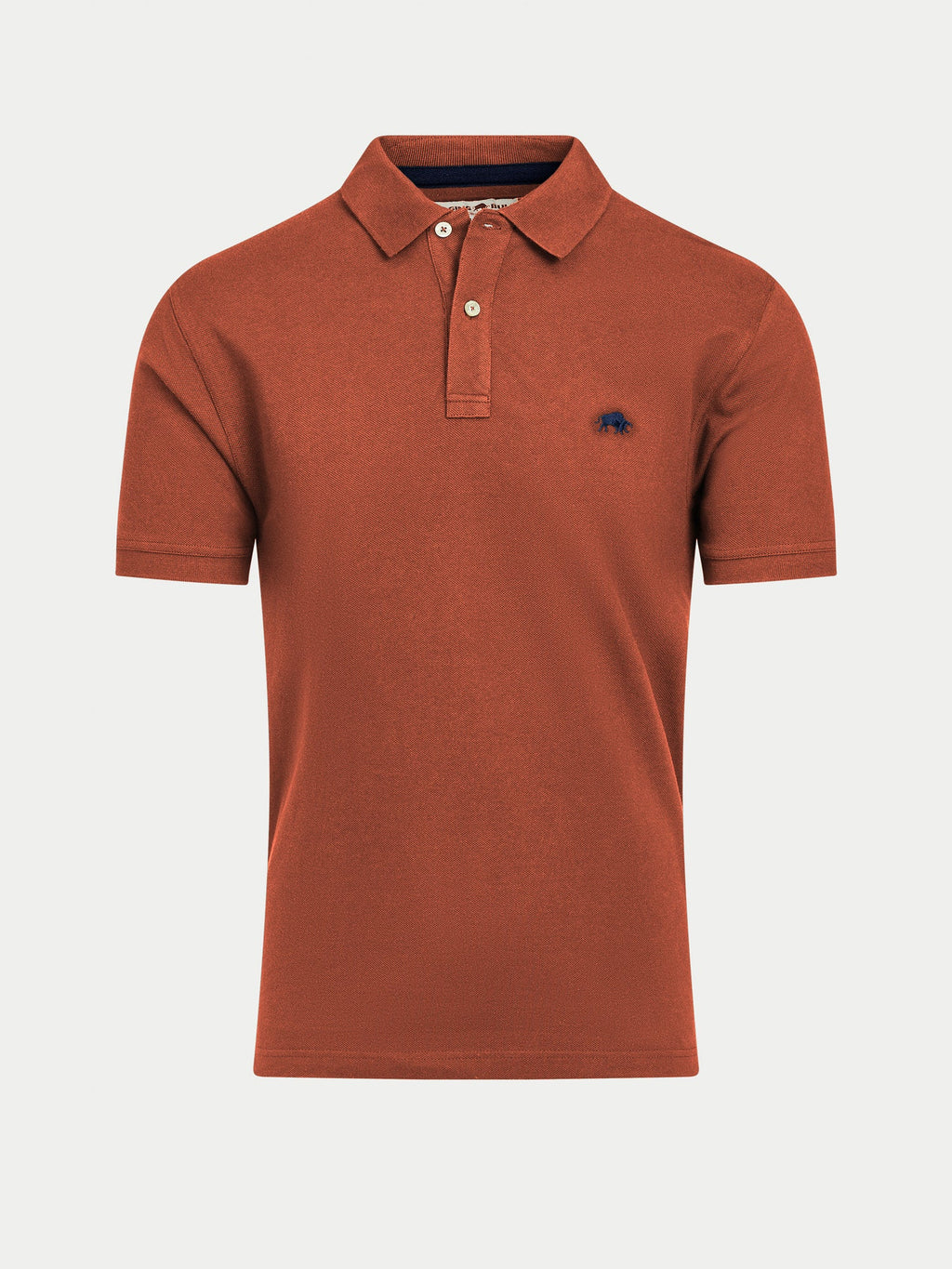 Short Sleeve Classic Organic Polo - Burnt Orange Raging Bull Clothing