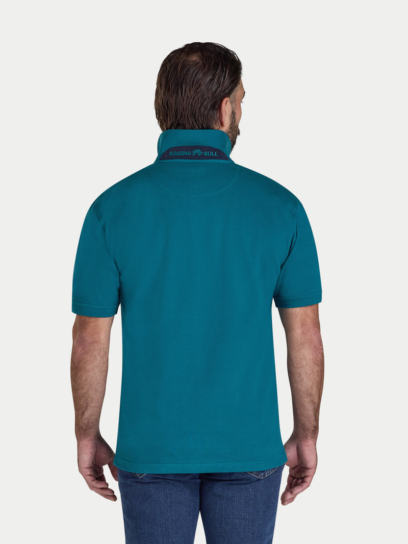 Classic Organic Pique Polo - Teal