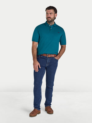 Classic Organic Pique Polo - Teal