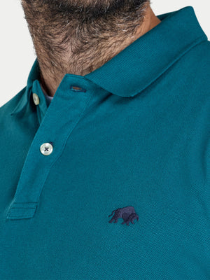 Classic Organic Pique Polo - Teal