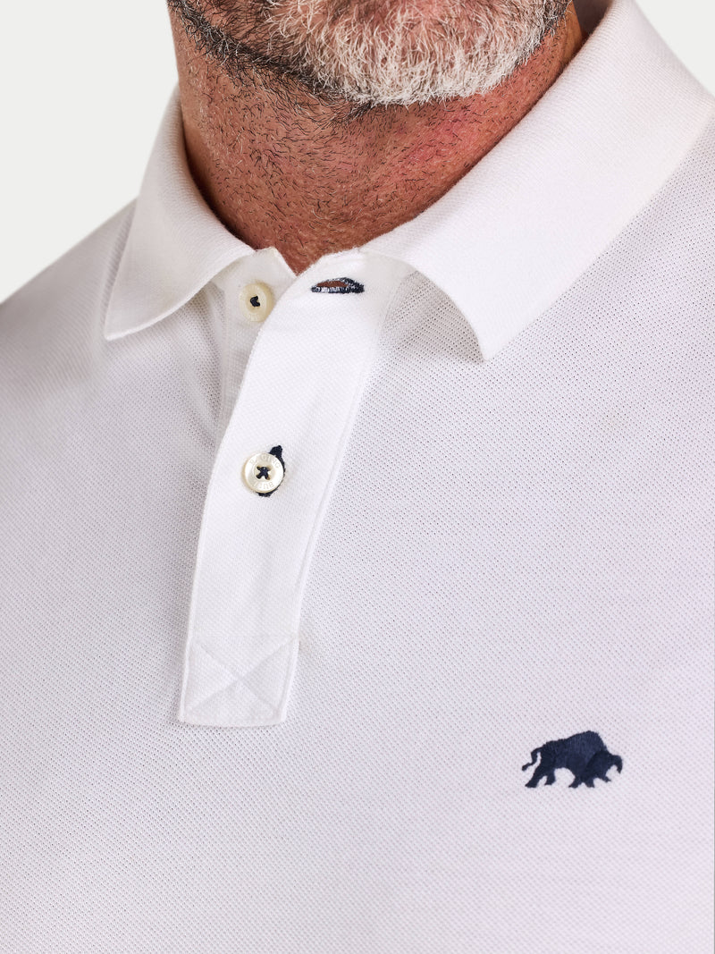 Classic Organic Polo - White