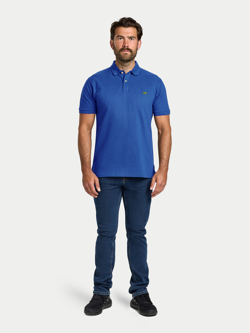 Classic Organic Polo - Cobalt Blue