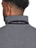 Long Sleeve Classic Patch Pique Polo - Charcoal