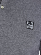 Long Sleeve Classic Patch Pique Polo - Charcoal