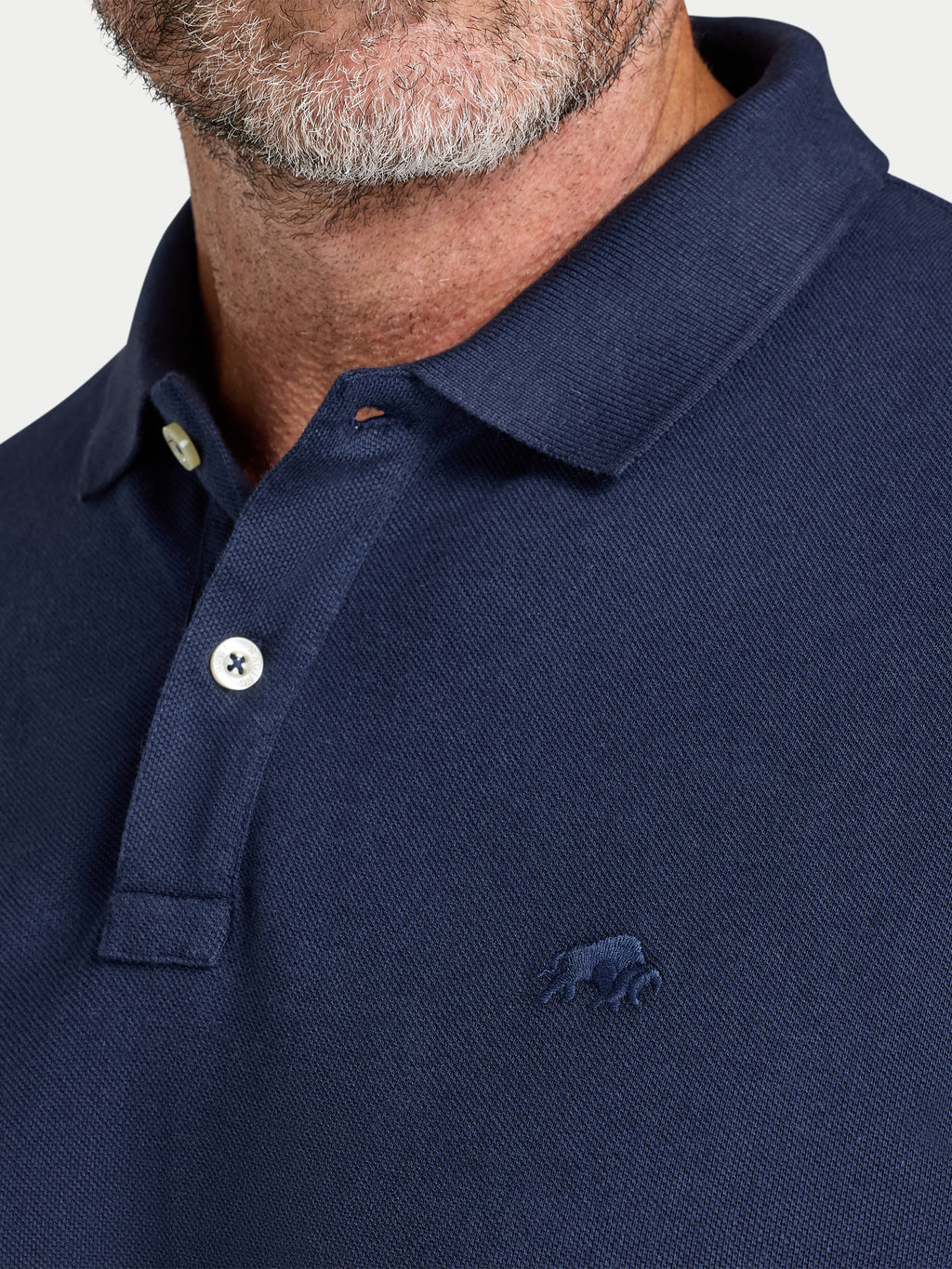 Classic Pique Polo - Long Sleeve - Navy