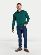 Classic Pique Polo - Long Sleeve - Forest