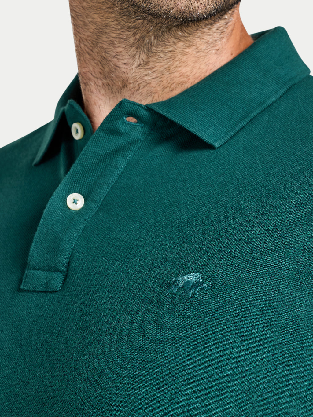 Classic Pique Polo - Long Sleeve - Forest