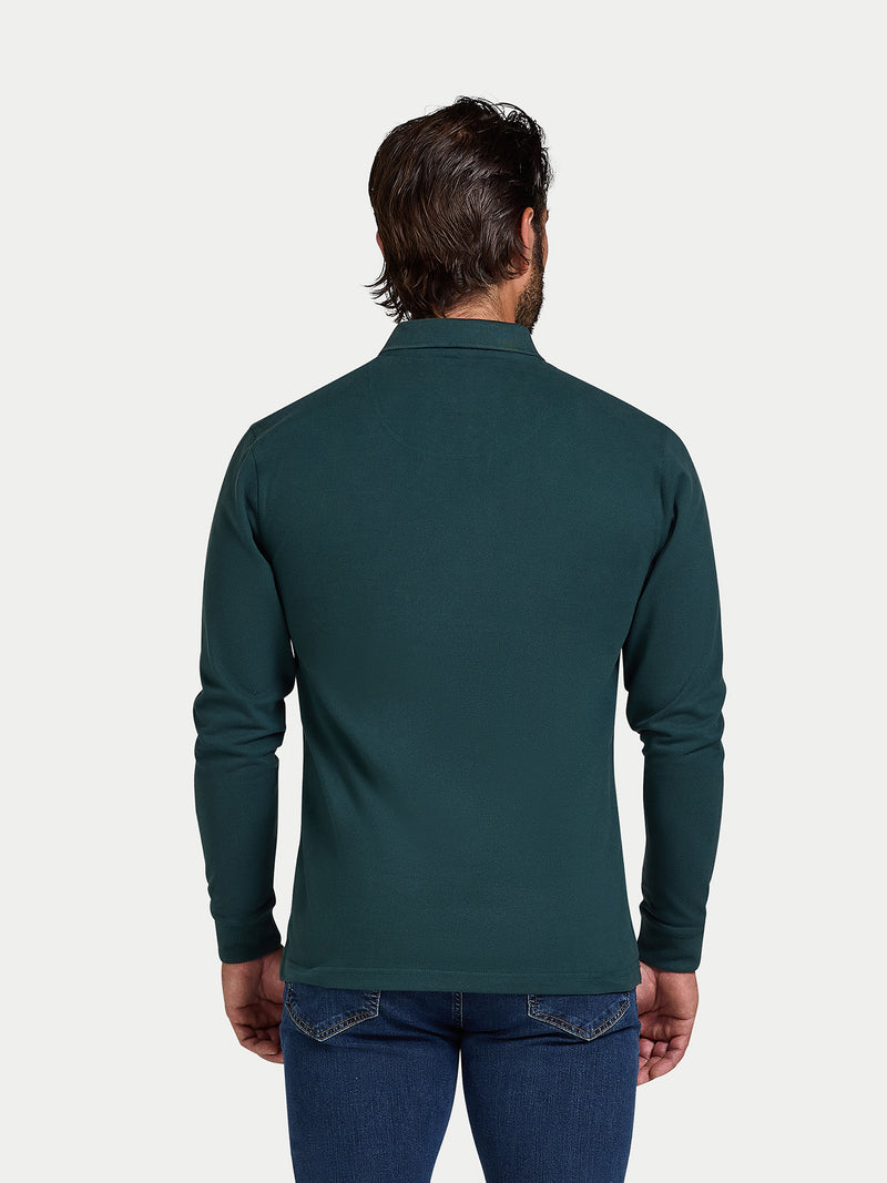 L/S Classic Pique Polo - Forest
