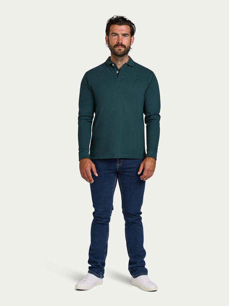 L/S Classic Pique Polo - Forest