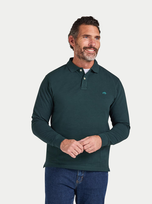 L/S Classic Pique Polo - Forest