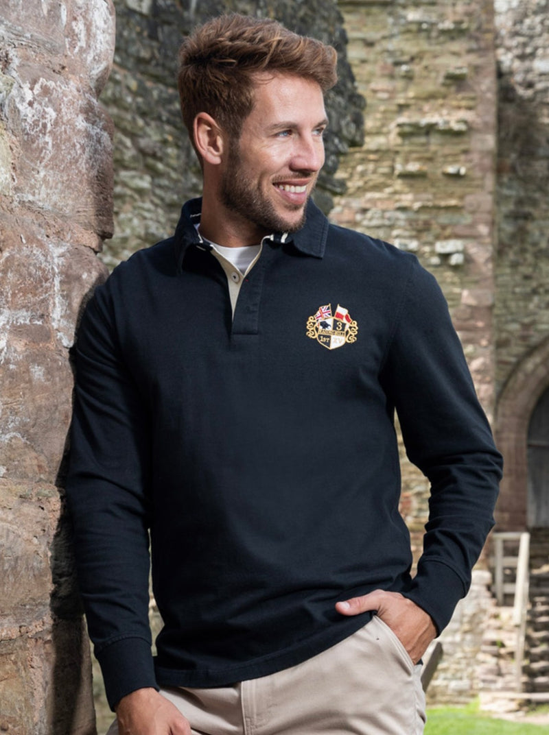 Long Sleeve Classic Rugby - Black
