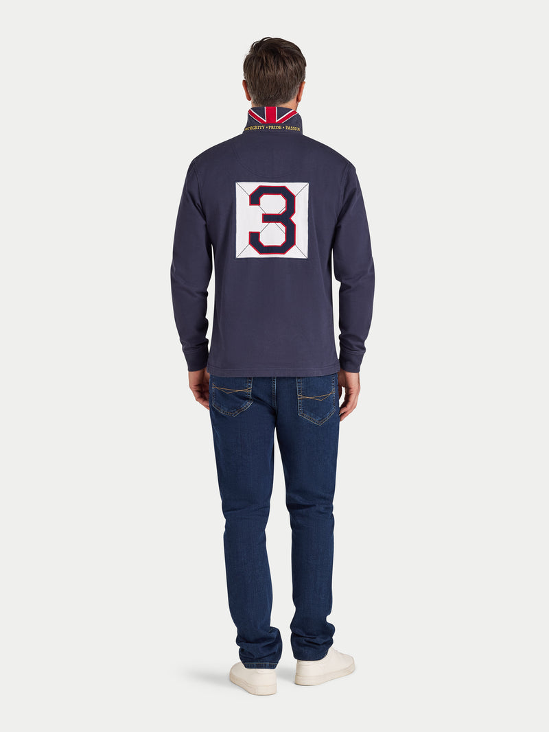 Classic Long Sleeve Rugby - Navy