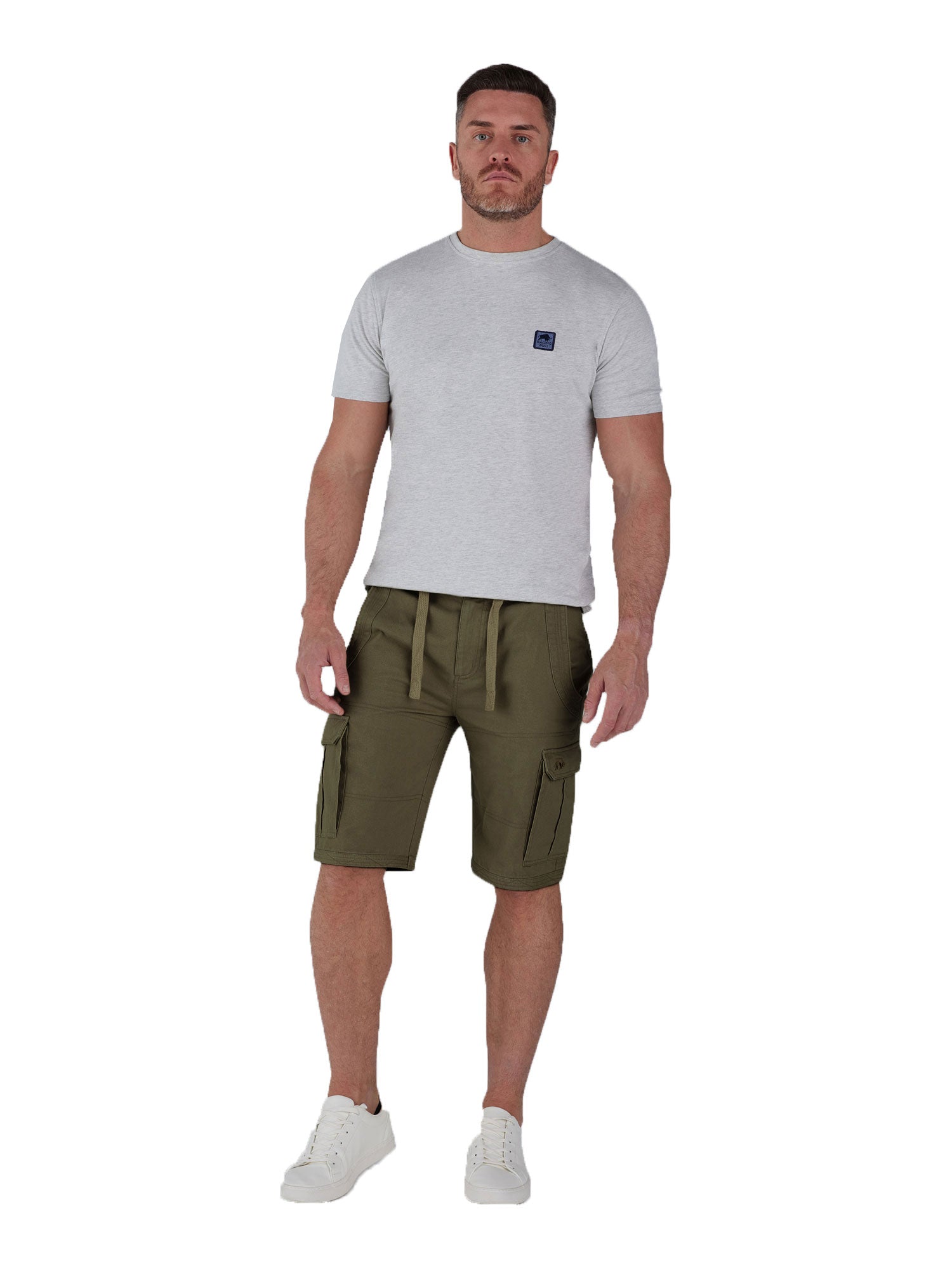 Mens olive sales green cargo shorts