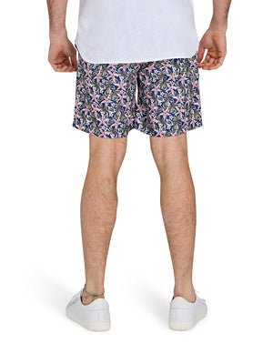 Hawaiian Swim Short - Denim Blue