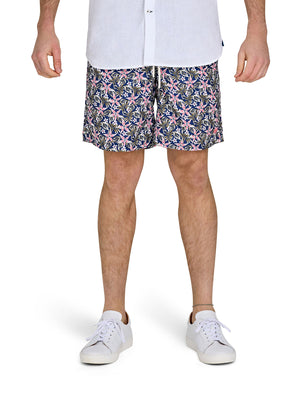 Hawaiian Swim Short - Denim Blue