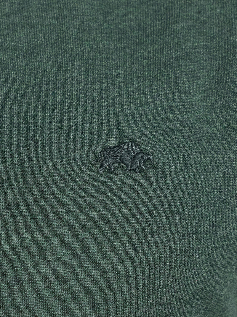 Classic Jersey Quarter Zip Sweat - Forest