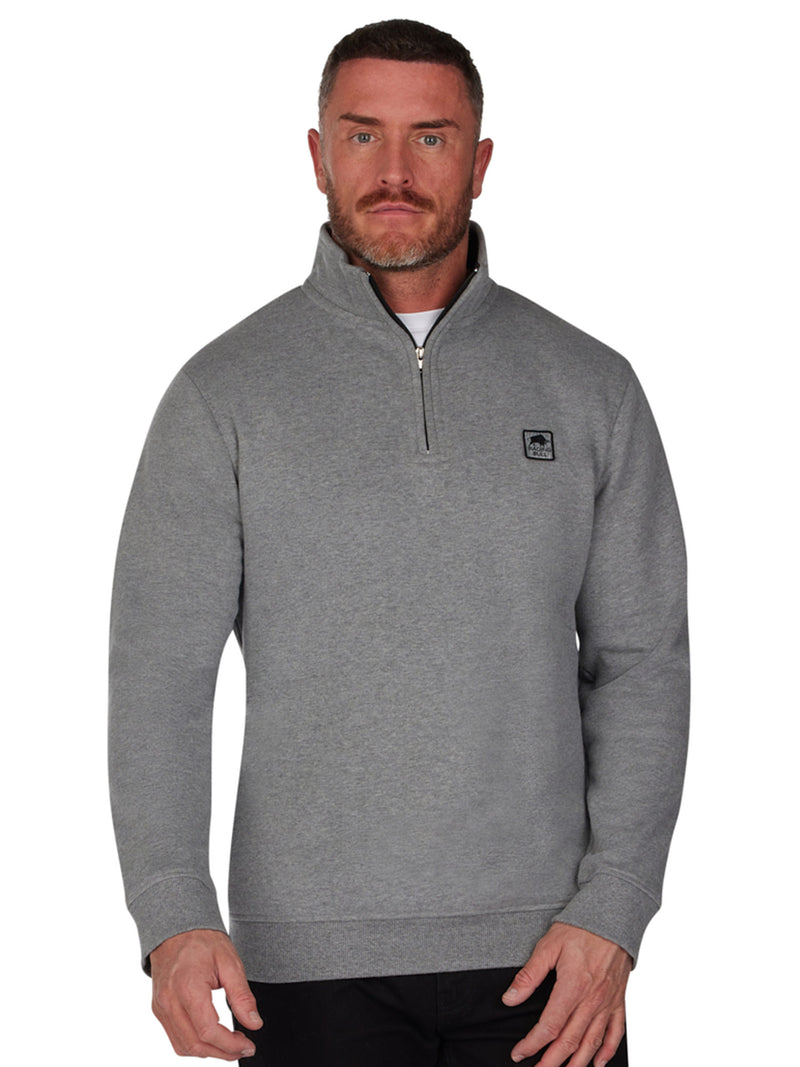 Classic Quarter Zip - Grey Marl