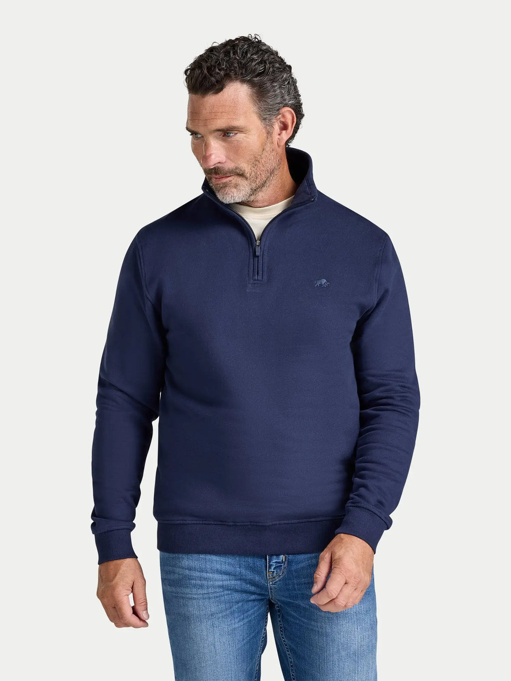Classic Quarter Zip Sweatshirt - Navy