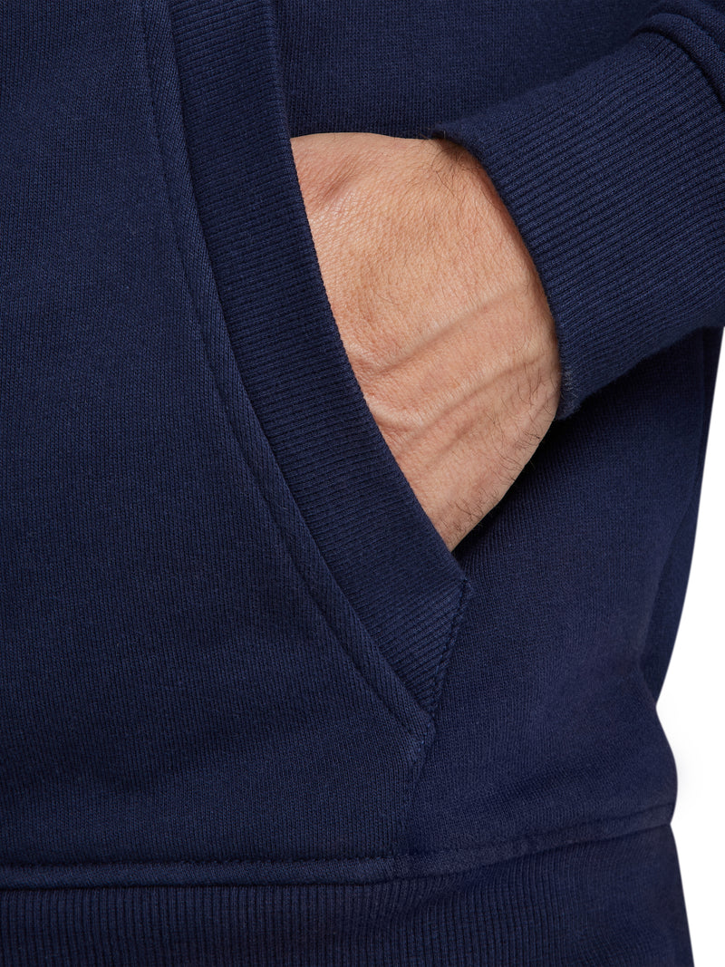 Classic Zip Through Hoodie - Navy