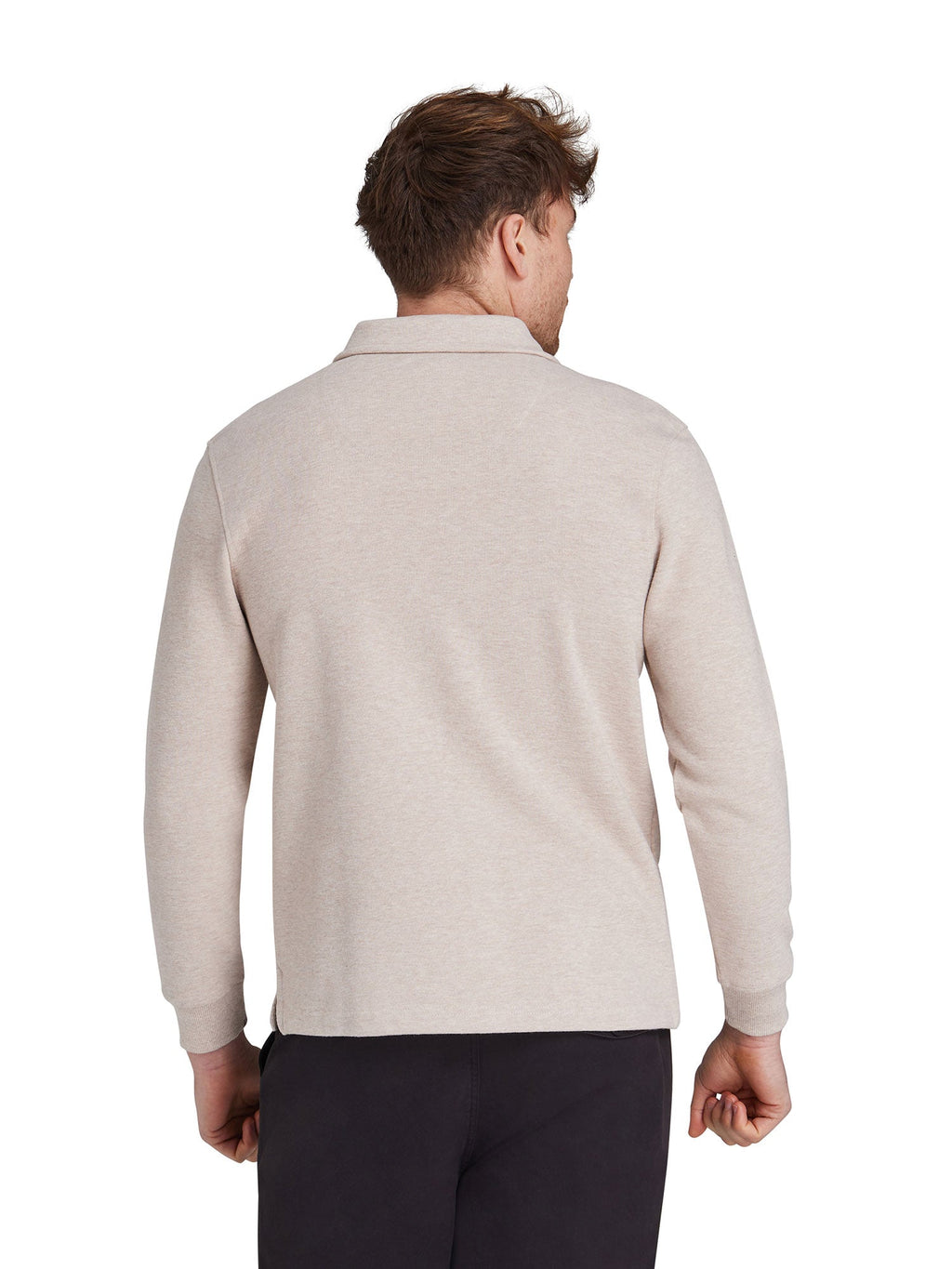 Classic French Rib Quarter Zip - Biscuit Clearance