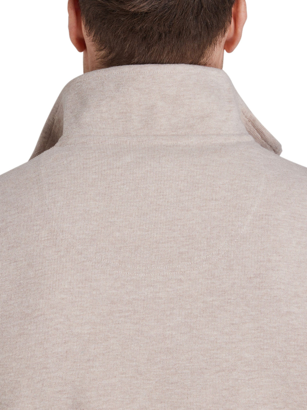 Classic French Rib Quarter Zip - Biscuit Clearance