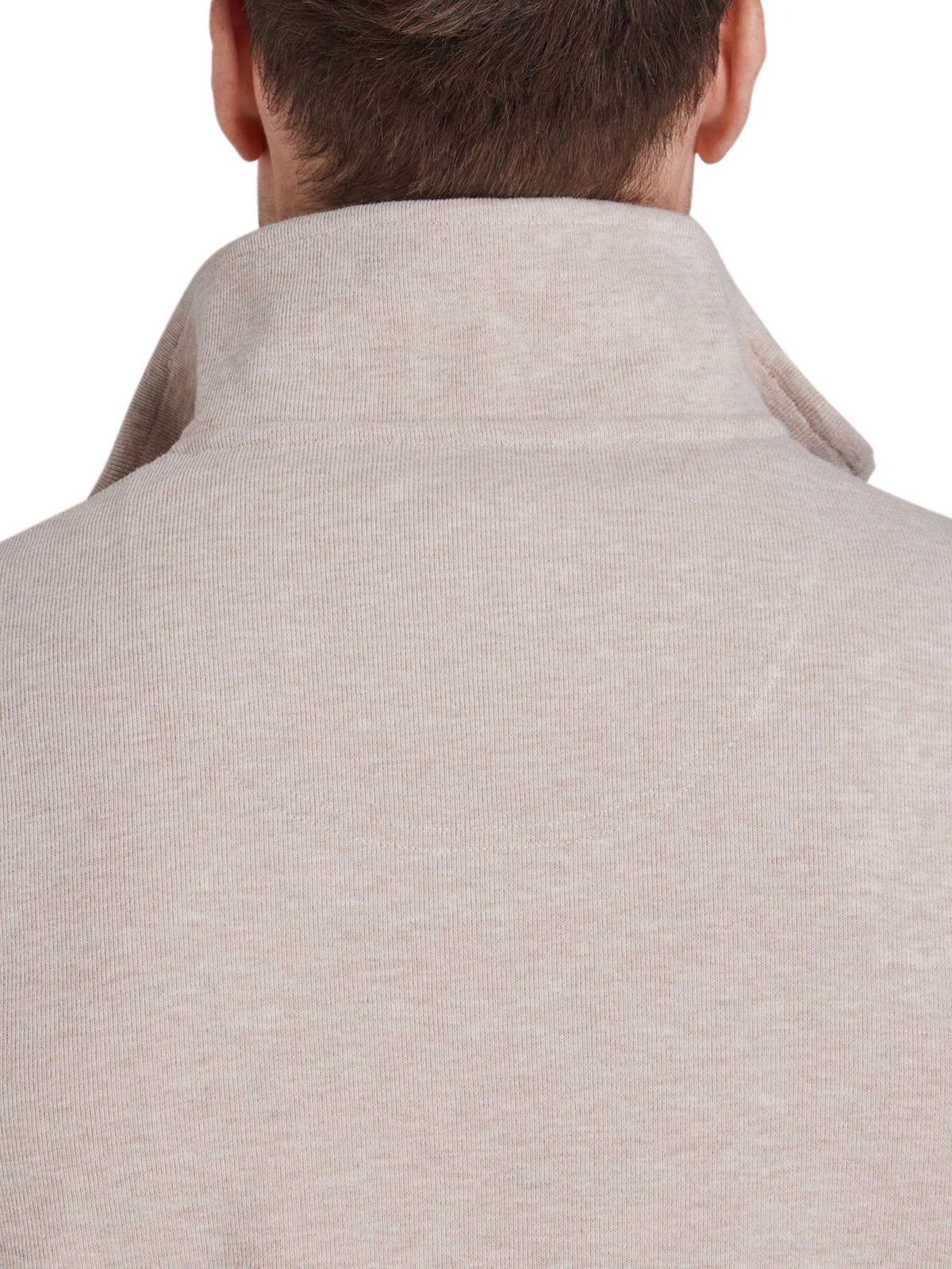 Classic French Rib Quarter Zip - Biscuit Clearance