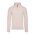 Classic French Rib Quarter Zip - Biscuit Clearance