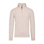 Classic French Rib Quarter Zip - Biscuit Clearance