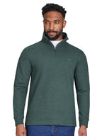 Classic French Rib Quarter Zip Sweat - Olive