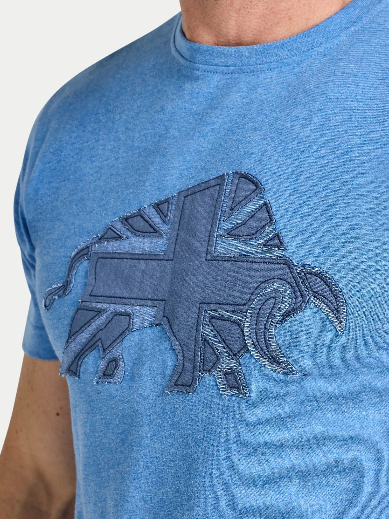 Union Jack Bull T-Shirt - Denim Blue