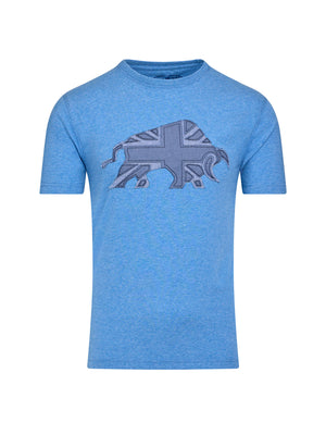 Union Jack Bull T-Shirt - Denim Blue