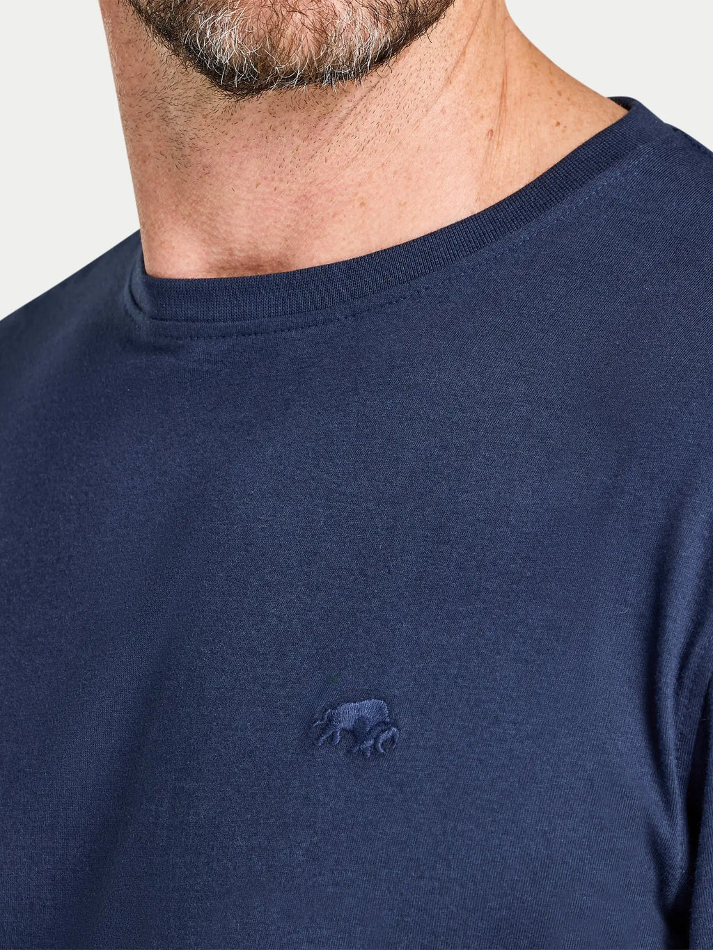 Classic Organic T-Shirt - Long Sleeve - Navy Raging Bull Clothing