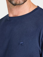 Classic Organic T-Shirt - Long Sleeve - Navy Raging Bull Clothing