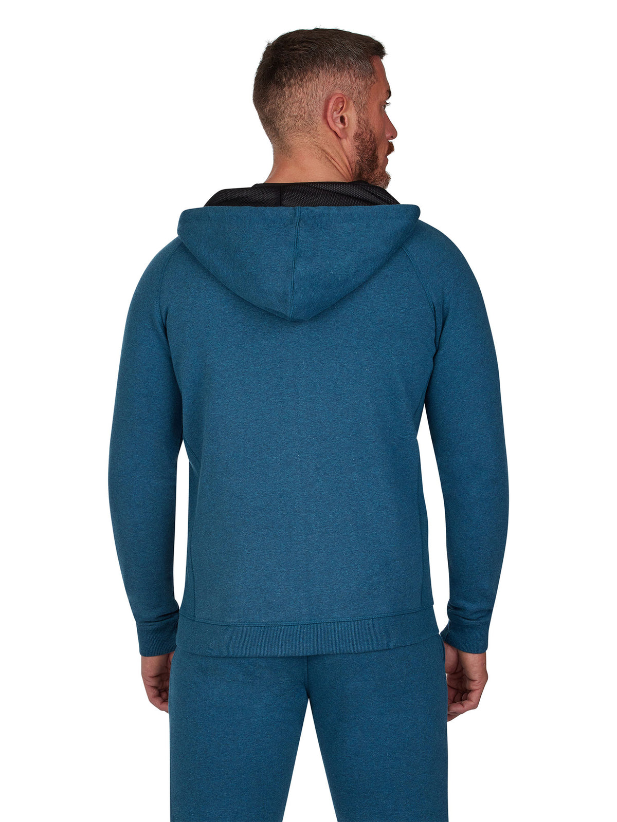 RB Sport Zip Thru Hoodie - Peacock Blue