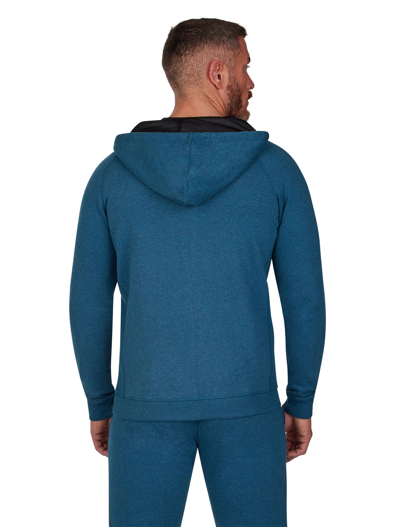 RB Sport Zip Thru Hoodie - Peacock Blue